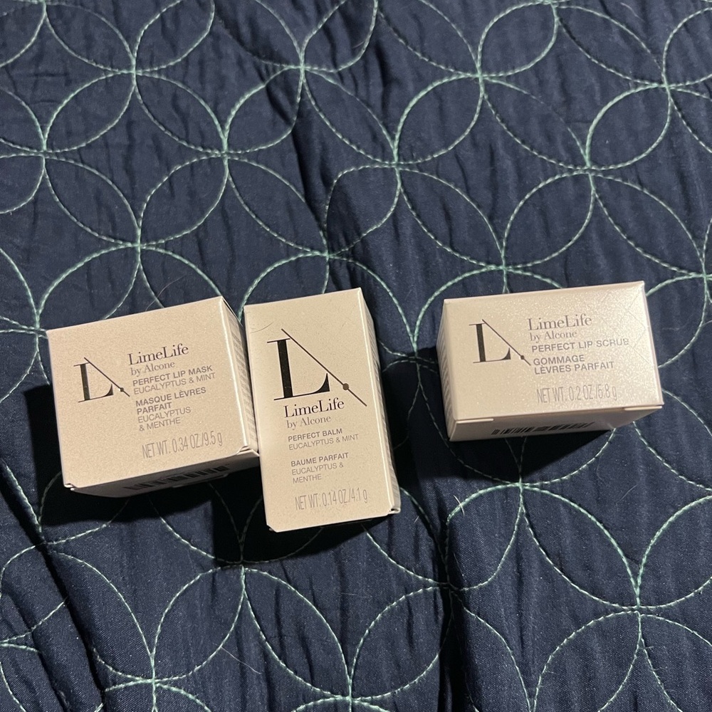 LimeLife Lip Mask, Lip Scrub and Balm - BNIP